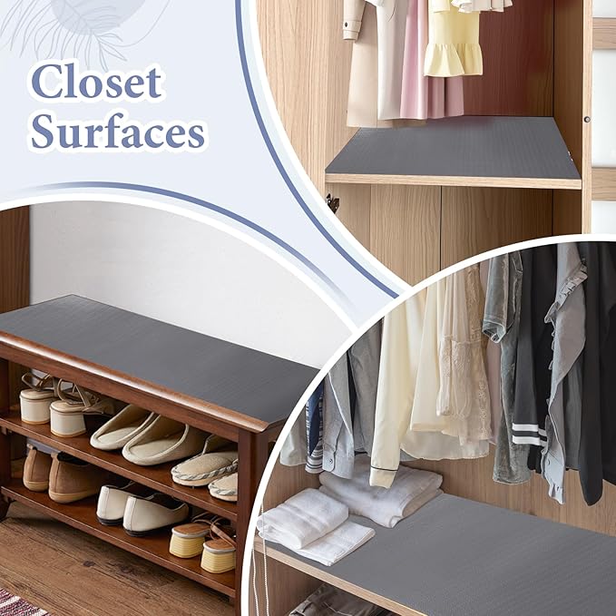 Drawer and Shelf Liner for Kitchen Cabinet: 17 in X 30 Ft Non Slip Waterproof - Image 7