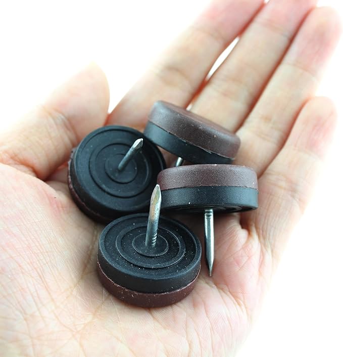 50PCS Round Heavy Duty Nylon Furniture Pads Chair Leg Floor Protectors Premium - Image 3