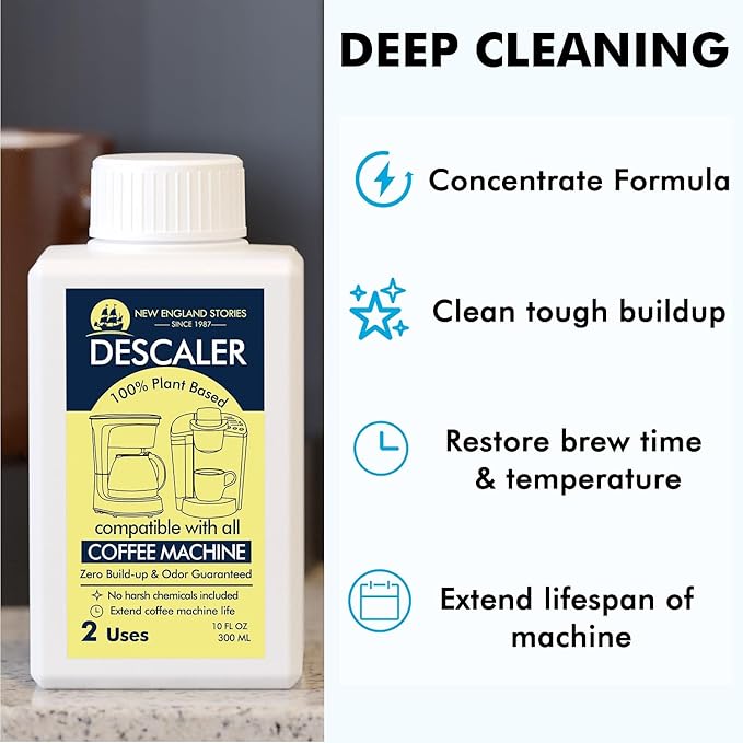 New England Stories Coffee Machine Descaler - 10oz - Image 4