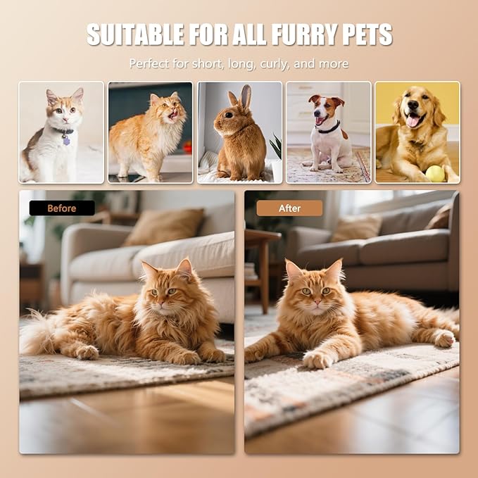 Cloud Care Cat Brush for Indoor Cat Steam Brush for Shedding Spritz Defur Comb - Image 7