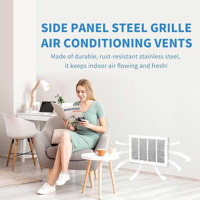 24x12 Return Air Grille, Return Air Vent Cover - Image 7