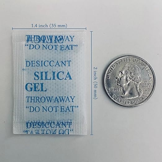 Food Grade Silica Gel Desiccant Packets, 2 Gram 250Pcs Desiccant Packs - Image 3