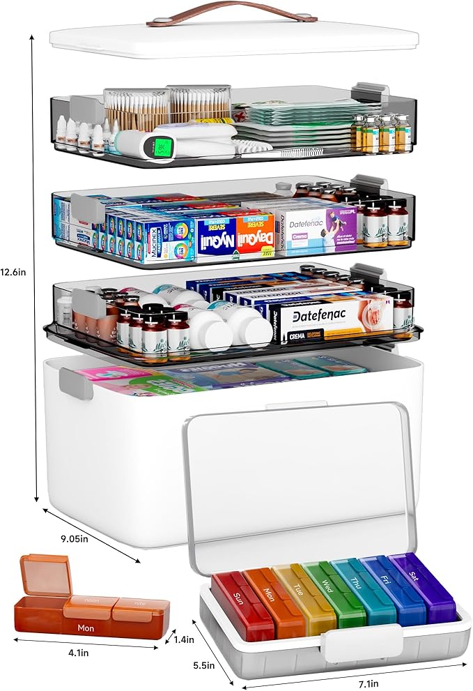 CTIME 4-Tier XL Medicine Organizer - Image 4