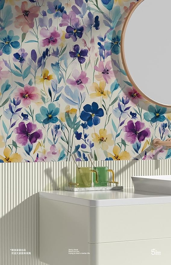 Boho Chic Botanical Shelf Liner Contact Paper Peel and Stick Floral Contact - Image 4