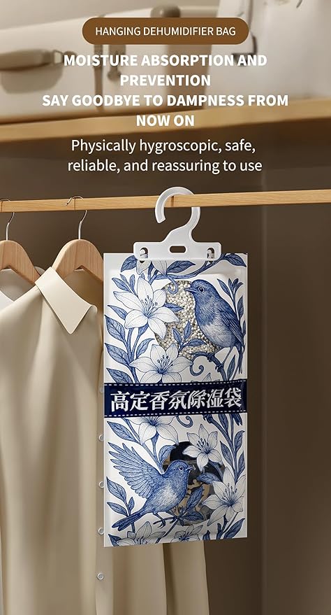 Moisture Absorber Bags for Closet, 10/20 Pack, Hanging Dehumidification Bag for - Image 7