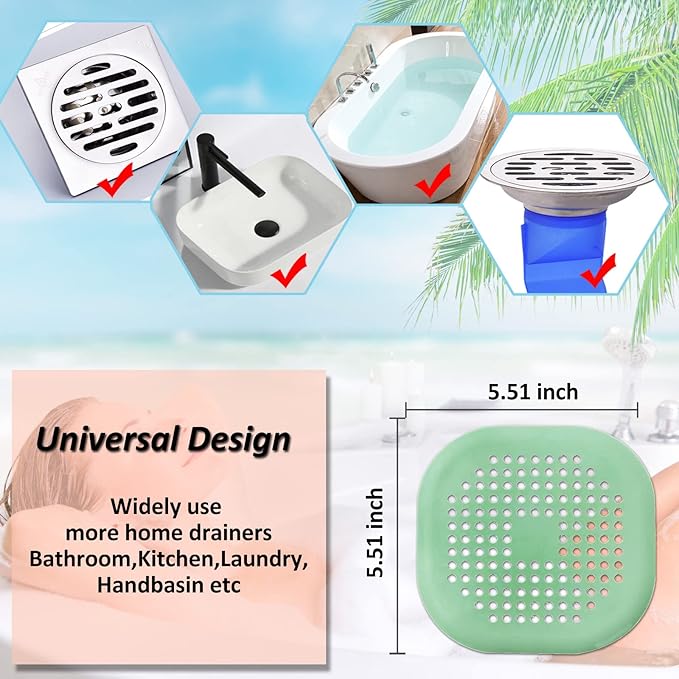 Hair Drain Catcher, Square Drain Cover - Image 5