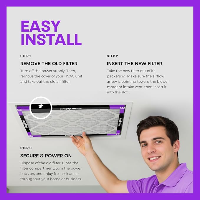 Simply 18x30x1 Air Filter, Merv 13, 6 Pack, Furnace Air Filter - Image 7