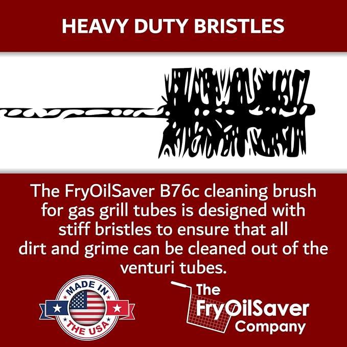 Gas Grill Venturi Tube Brush, Cleans Spider Webs, Food Build Up, Prevents Flare - Image 4