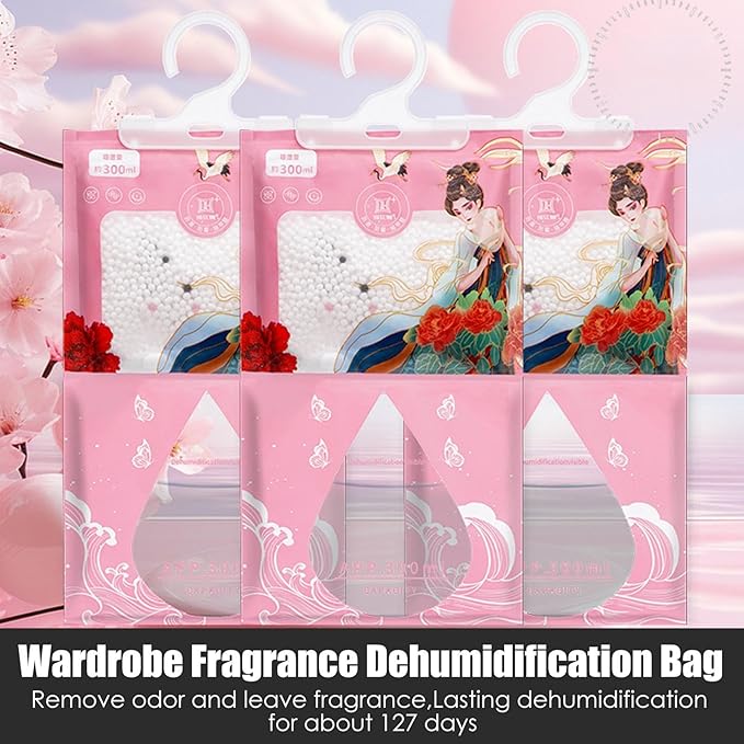 Wardrobe Dehumidifier Bags, Moisture Absorber, 120g Car Dehumidifier Moisture - Image 2