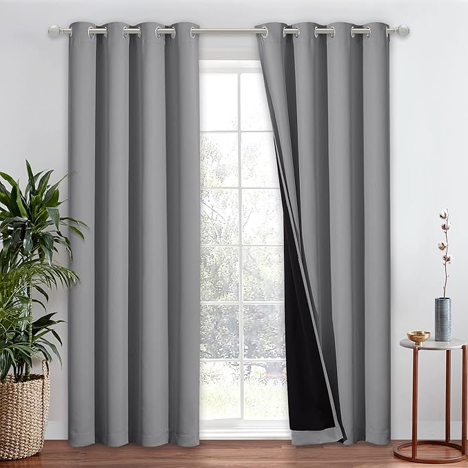 NICETOWN Full Shade Curtain Panel, Energy Smart & Noise Blocking Out Blackout by NICETOWN