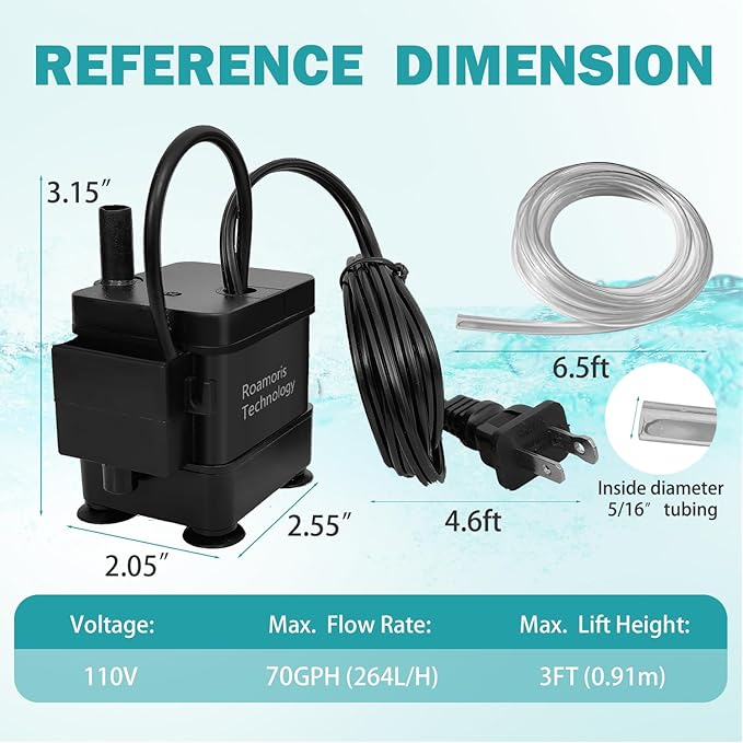Small Pump With Level Sensor 110V Automatic Submersible Water Pump Mini HVAC - Image 6