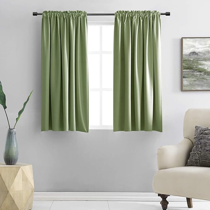 DONREN Sage Green Blackout Curtains by DONREN
