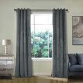 ChadMade Blackout Lined Premium Velvet Curtain Natural Grey 72Wx96L Inch by ChadMade