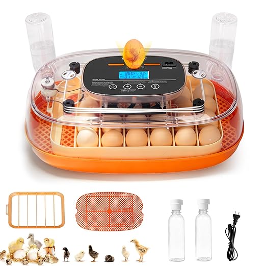 Incubators for Hatching Eggs, 24 Egg Incubator, Automatic Egg Turner by Yofidra