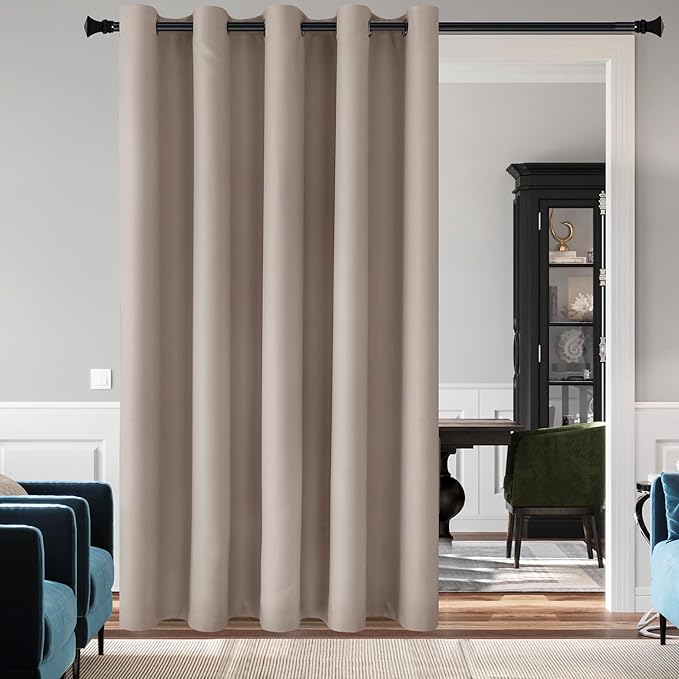 DWCN Room Divider Blackout Curtain Thermal Grommet Panel by DWCN