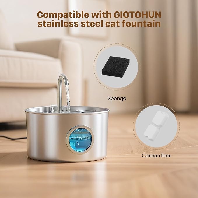 GIOTOHUN Pet Water Fountain Filter: 50 Cat Water Fountains Filter - Image 5