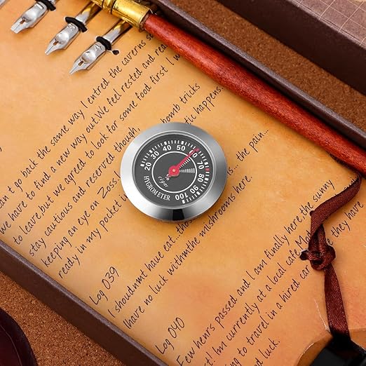 Humidor Hygrometer for Analog Hygrometer Humidor Accessory Humidity Gauge Alloy - Image 6