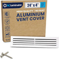 24x4 Inch Air Return Vent Cover Decorative – Premium Aluminum AC Vent Cover by LAMINAIRE
