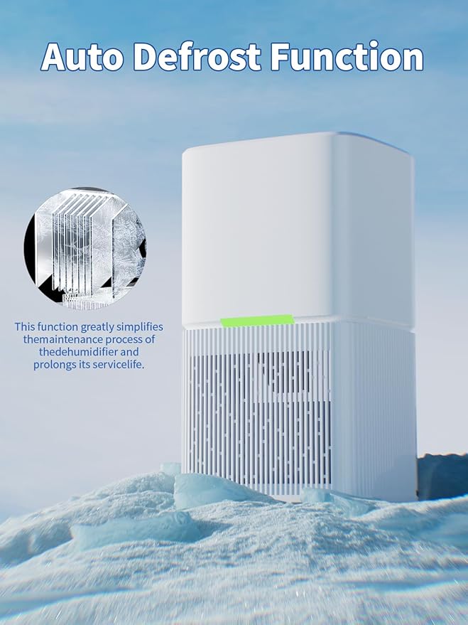 Dehumidifier, Dehumidifier for Home, 60 OZ Water Tank, 500 sq.ft Dehumidifiers - Image 7