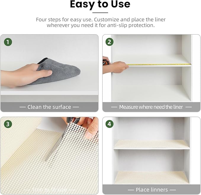 BAGAIL Drawer and Shelf Liner, 24 in X 30 Ft Non-Adhesive Shelf Liners - Image 6