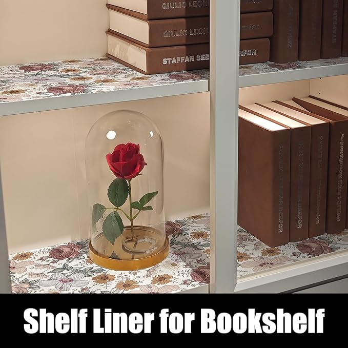 Floral Drawer Shelf Liners, 24IN x 10FT Non Adhesive and Strong Non-Slip - Image 8