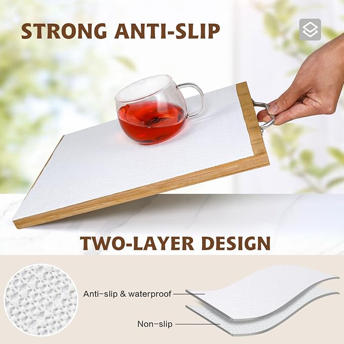 Shelf Liners for Kitchen Cabinets Non Adhesive Drawer Liner 23.6in x 20FT Pure - Image 2