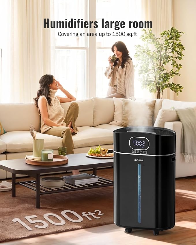 4.2Gal/16L Cool and Warm Mist Humidifier Large Room, Auto Restart Humidifiers - Image 3