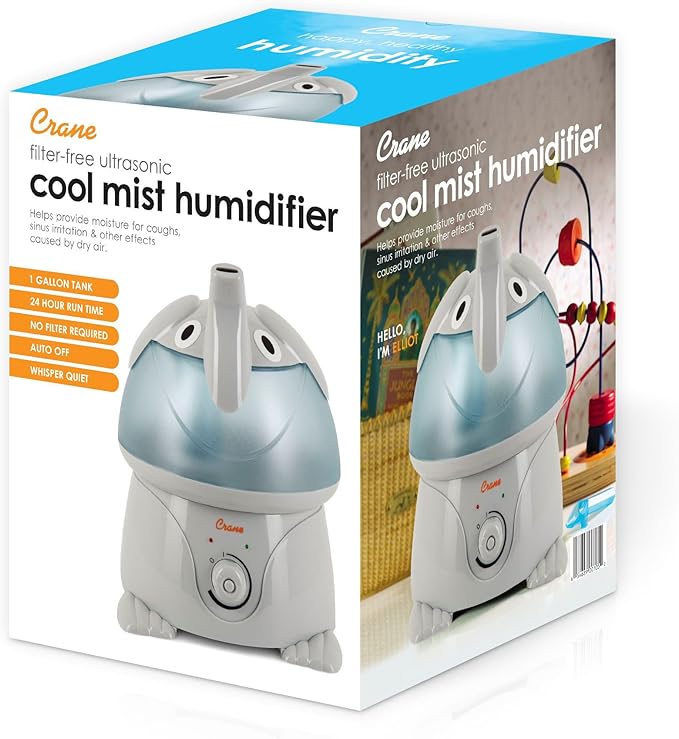 Crane Cute Animal Humidifier for Kids Bedroom and Nursery, Ultrasonic Cool Mist - Image 4