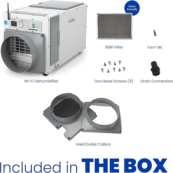 AprilAire E100W Smart Wi-Fi Whole-House Dehumidifier 100-Pint ENERGY STAR - Image 2