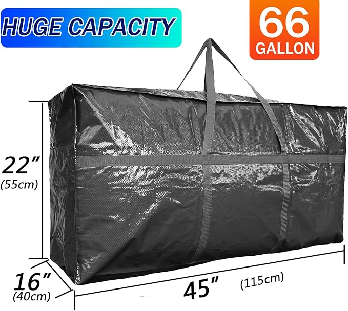 66 Gallon Extra Large Storage Bags, Huge Moving Bags Heavy Duty - Image 2