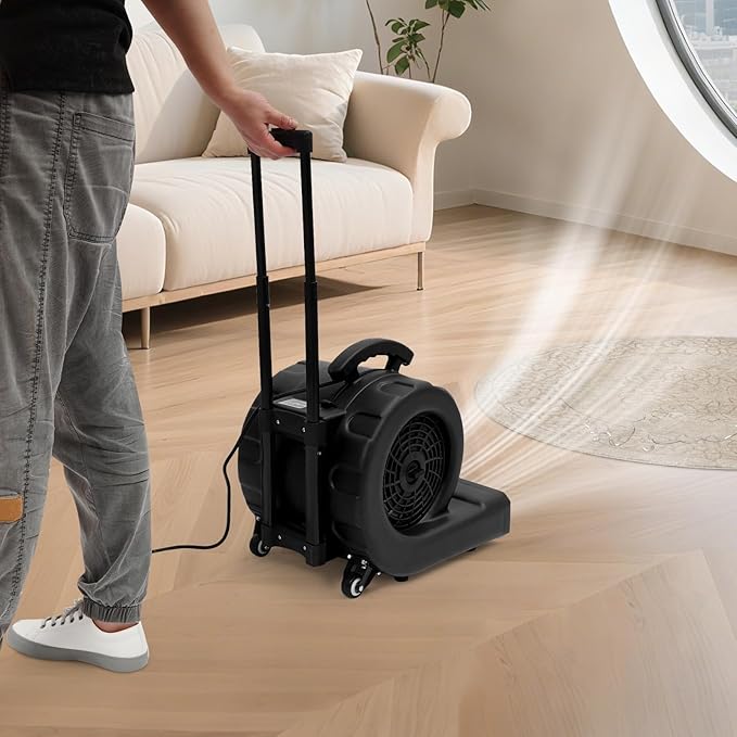 750W Commercial Floor Dryer, 750W Portable Air Mover & Commercial Floor Blower - Image 9