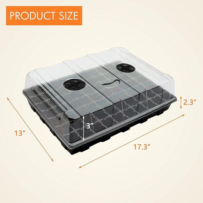 Gardzen Seed Starter Tray, 5 Pack Smiling Face Plant Germination Trays - Image 5