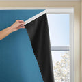 Adhesive Curtain 100% Blackout No-Drill Easy Install by JILRON