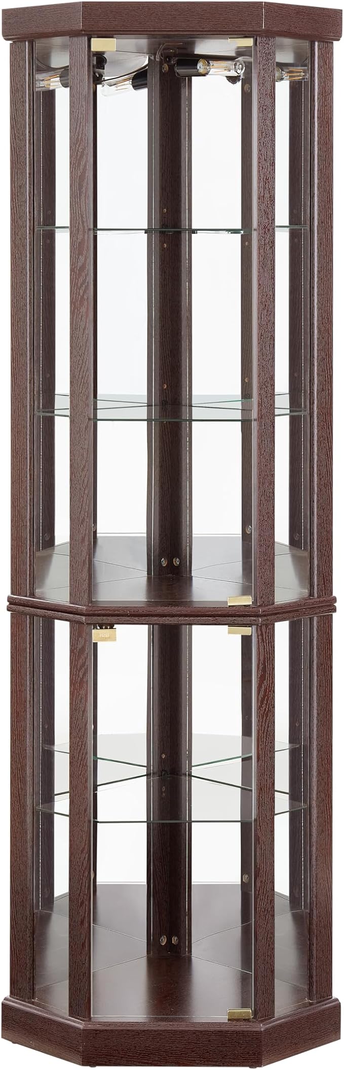 Elegant Corner Curio Cabinet - Image 4