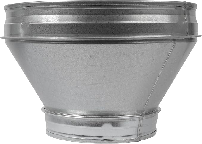 Vent Systems 10" Inch to 6" Inch Duct Reducer – Galvanized Steel HVAC Pipe - Image 7