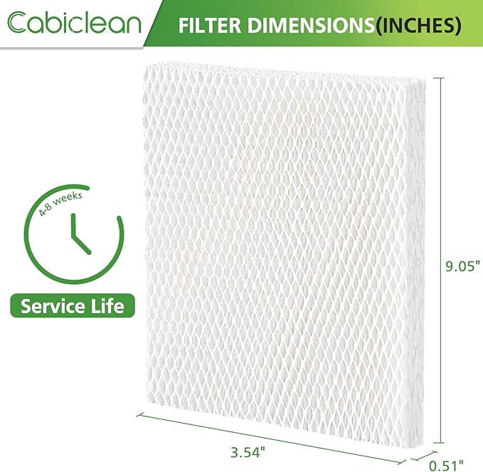 Cabiclean 4-Pack Humidifier Wicks Filter Replacement - Image 4