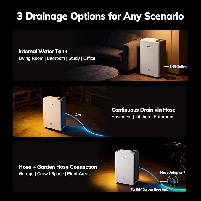 4500 Sq.Ft Energy Star Most Efficient 2025 Dehumidifier, AEOCKY Max 80 Pint/Day - Image 8