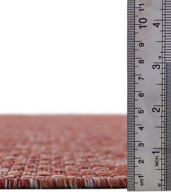 Unique Loom Collection Casual Transitional Solid Heathered Indoor/Outdoor - Image 2