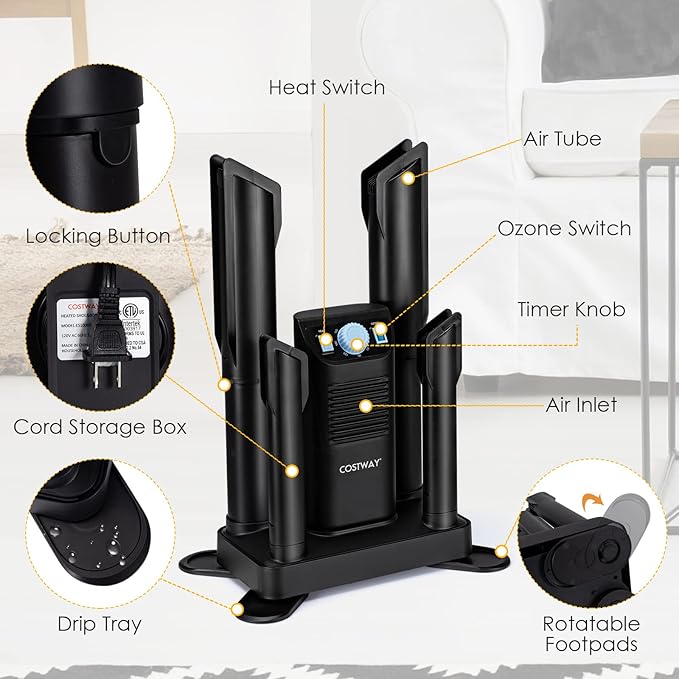 COSTWAY Boot Dryer, Shoe Dryers - Image 8