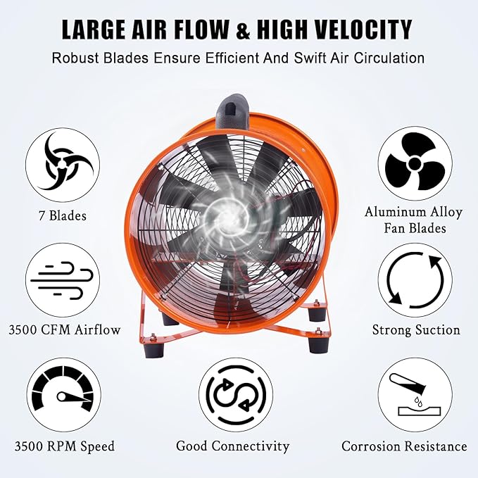 12 in Utility Blower Exhaust Fan - Image 5