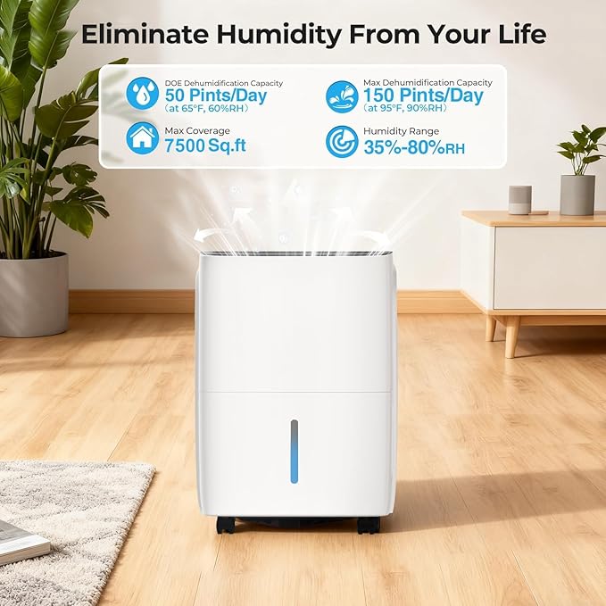 COWSAR 150 Pints Energy Saving Dehumidifier - Image 2