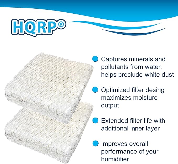 HQRP Pack of 3 Humidifier Wick Filters fits Sears Kenmore 14803, 14122 - Image 3