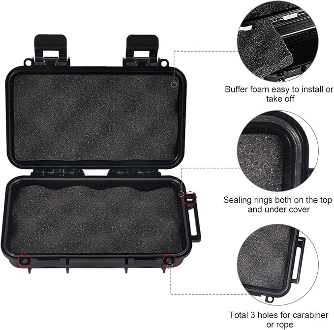 Dry Storage Box, Shockproof Waterproof Box Storage Case Waterproof Plastic Box - Image 7