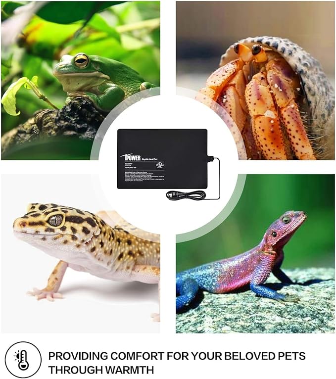 iPower 8"x12" Reptile Under Tank Heating Pad Heat Mat Terrarium Heater Warmer - Image 6