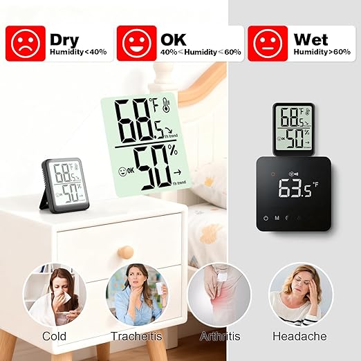 2-Pack Room Thermometer Indoor Hygrometer - Image 4