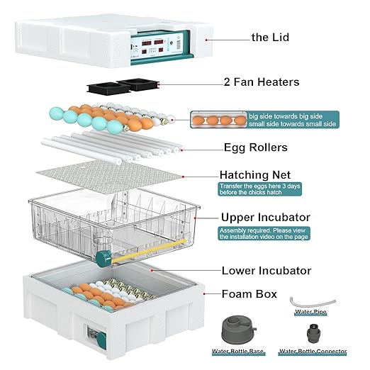 Incubators for Hatching Eggs 120, Chicken Egg Incubator - Image 9
