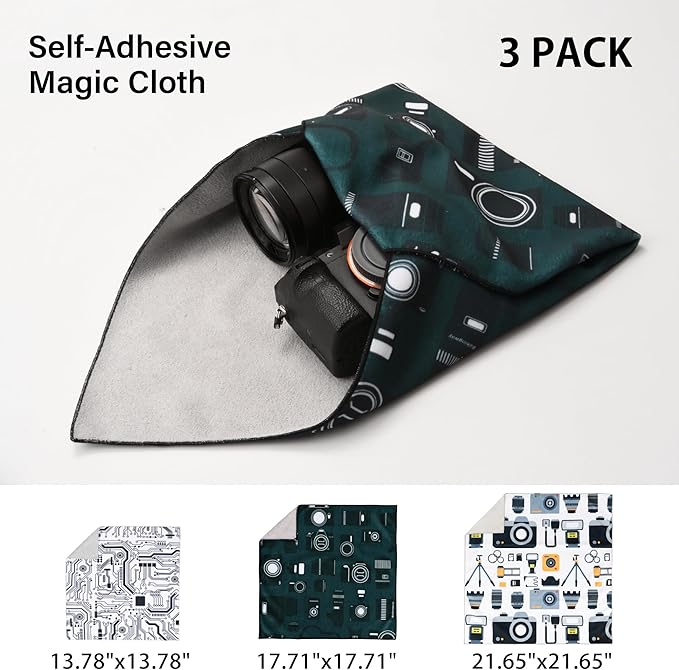 3pcs Pack Camera wrap, Protective Wrap, Magic Self-Adhesive Cloth, Anti-scratch - Image 2