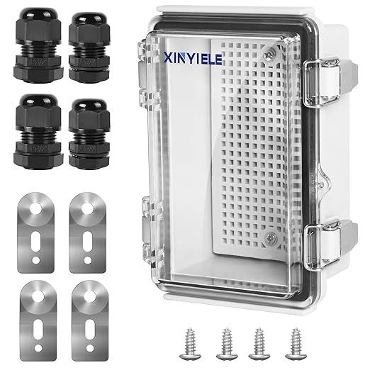 Waterproof Outdoor Project ABS Plastic Junction Box IP67 Weatherproof Dustproof by XINYIELE