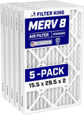 Filter King 15.5x29.5x2 Air Filter Dust & Allergy Control AC Furnace Filters by FilterKing