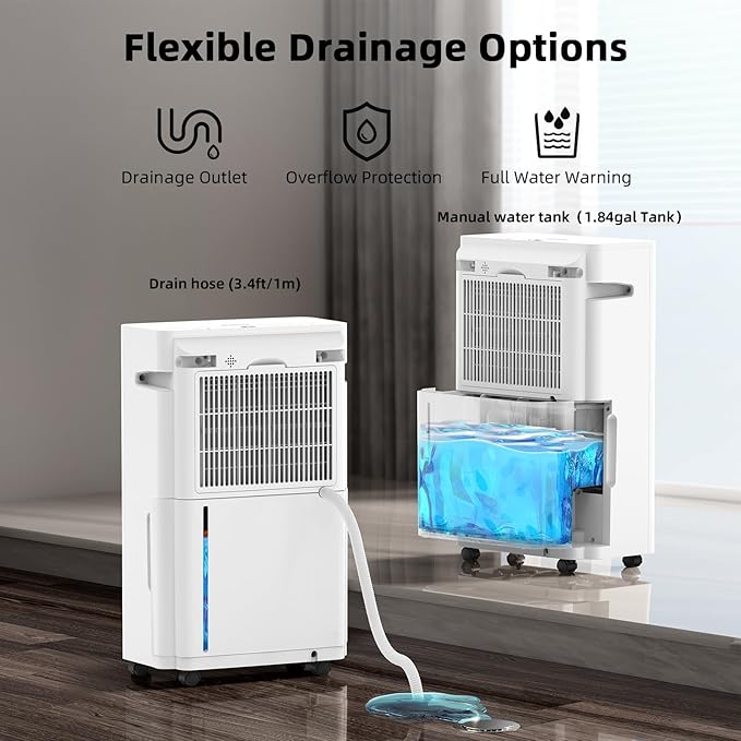 5000 Sq. Ft Dehumidifiers for Home and Basement, Max 95 Pint/Day Dehumidifier - Image 5